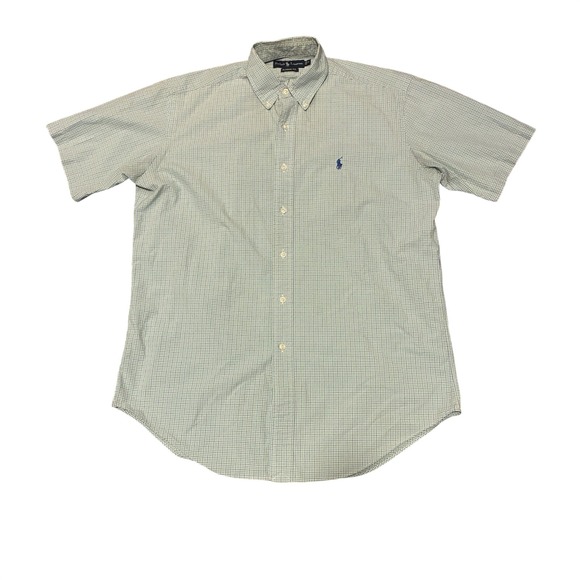 Ralph Lauren Other - Ralph Lauren Mens Green Plaid Short Sleeve Button Down Classic Fit Shirt Medium